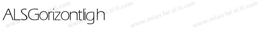 ALS Gorizont light字体转换